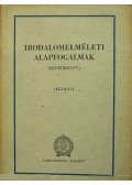 Horváth József,Kosaras István - Irodalomelméleti alapfogalmak