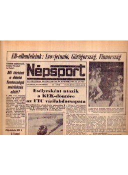 Szabó Béla - Népsport 1977. December (teljes) Szabó Béla - Népsport 1977. December (teljes), Budapest 1977 antikvár könyv