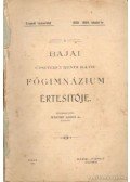 Werner Adolf dr. (összeáll.) - A bajai Ciszterci Rendi Kath. Főgimnázium értesítője 1908-1909