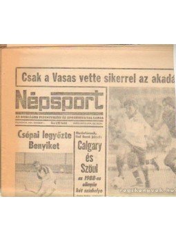Szabó Béla - Népsport 1981. Október (teljes) Szabó Béla - Népsport 1981. Október (teljes), Budapest 1981 antikvár könyv