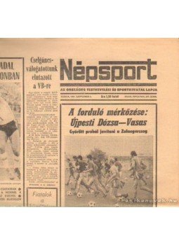 Szabó Béla - Népsport 1981. Szeptember (teljes) Szabó Béla - Népsport 1981. Szeptember (teljes), Budapest 1981 antikvár könyv