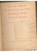 Pascal, Blaise - Gondolatok a szerelemről és egyebekről
