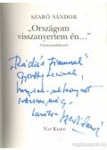 Szabó Sándor - "Országom visszanyertem én..."
