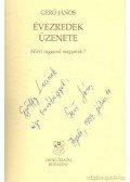 Gerő János - Évezredek üzenete (dedikált)