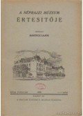 Bartucz Lajos - A Néprajzi Múzeum értesítője 1936. XXVIII. évfolyam 1-4. szám