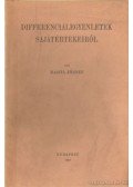 Barta József - Differenciálegyenletek sajátértékeiről