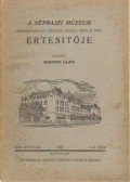 Bartucz Lajos - A Néprajzi Múzeum értesítője 1937. XXIX. évfolyam 3-4. szám