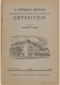 Bartucz Lajos - A Néprajzi Múzeum értesítője 1938. XXX. évf. 1. szám