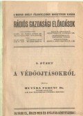 Dr. Hutyra Ferencz - A védőojtásokról