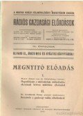Mayer János-Czvetkovits Ferenc Dr. - Megnyitó előadás I-II.