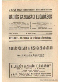 Halács Ágoston Dr. - Munkásvédelem a mezőgazdaságban Halács Ágoston Dr. - Munkásvédelem a mezőgazdaságban, Budapest 0 antikvár könyv