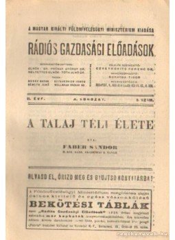 Faber Sándor - A talaj téli élete Faber Sándor - A talaj téli élete, Budapest 0 antikvár könyv
