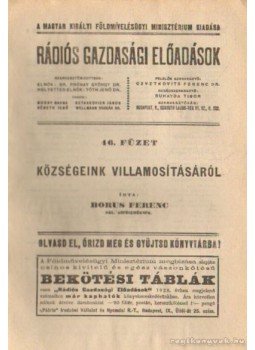 Borus Ferenc - Községeink villamosításáról Borus Ferenc - Községeink villamosításáról, Budapest 0 antikvár könyv