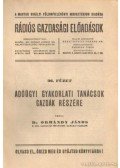 Ormándy János - Adóügyi gyakorlati tanácsok gazdák részére