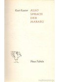 Kauter, Kurt - Also sprach der marabu