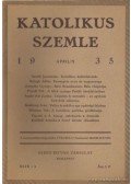 Mihelics Vid - Katolikus szemle 1935. (töredék)