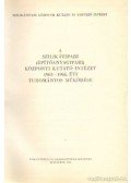 D. Szabó László - A Szilikátipari (Építőanyagipari) Központi Kutató Intézet 1963-1966. évi tudományos működése