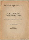 Mártonffy Károly - A mai magyar szociálpolitika