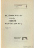 Bakos János - Halgenetikai kutatások fejlődése eredményei Magyarországon 1975-ig