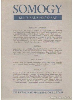 Laczkó András - Somogy 1984. szept-okt. 5. szám, Kaposvár 1984 antikvár könyv