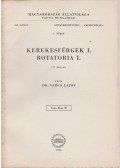 Dr. Varga Lajos - Kerekesférgek I. - Rotatoria I.