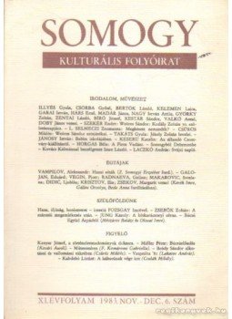 Laczkó András - Somogy 1983. nov.-dec. 6. szám,  1983 antikvár könyv