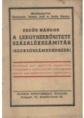Erdős Nándor - A leegyszerűsített százalékszámítás