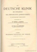 Leyden, Dr. Ernst v.,Klemperer, Dr. Felix - Die Deutsche Klinik XI. Band