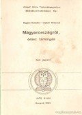 Kugler Katalin,Lieber Péterné - Magyarországról, orosz társalgás