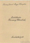 Rózsa Béla - Tiszteletadás Berzsényinek