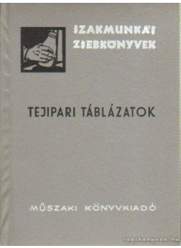 Balatoni Mihály - Tejipari táblázatok Balatoni Mihály - Tejipari táblázatok, Budapest 1966 antikvár könyv