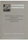 Gulyás József - Növényolaj-, mosószer-, kozmetikai és háztartásvegyipari táblázatok