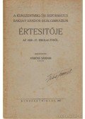 Vöröss Sándor - A Kunszentmiklósi Református Baksay Sándor Reálgimnázium értesítője az 1926-27. iskolai évről