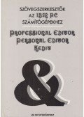 Szenes Katalin - Szövegszerkesztők az IBM PC számítógépekhez
