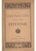 Langer Viktor - A Szeged Városi Zenede 1880-81. tanév értesítője