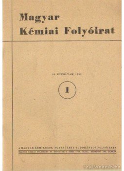 Pungor Ernő - Magyar Kémiai Folyóirat 1983. 89. évfolyam (teljes),  1983 antikvár könyv