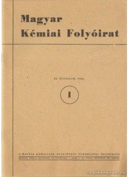 Pungor Ernő - Magyar Kémiai Folyóirat 1982. 88. évfolyam (hiányos), Budapest 1982 antikvár könyv