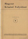 Pungor Ernő - Magyar Kémiai Folyóirat 1981. 87. évfolyam (hiányos)