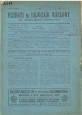 Dr. Török Emil (fel. szerk.) - Vizügyi és hajózási közlöny 1907. XVII. évfolyam 15-19. számok