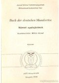 Müller József - Buch der deutschen Mundarten - Német nyelvjárások