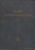 Kenoszt István (szerk.) - Villért műszaki katalógus 1965. IV. kötet