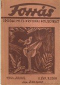 Hankiss János - Forrás 1944. julius II. évfolyam 7. szám