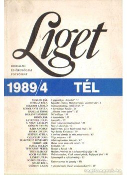 Szántó Tibor - Liget 1989/4 tél Szántó Tibor - Liget 1989/4 tél, Budapest 1989 antikvár könyv