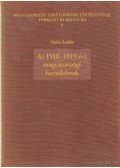 Siklós András - Az 1918-1919. évi magyarországi forradalmak