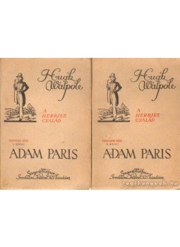 Walpole, Hugh - Adam Paris I-II. kötet Walpole, Hugh - Adam Paris I-II. kötet, Budapest 0 antikvár könyv