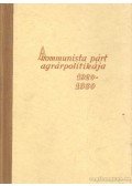 Szakács Kálmán - A kommunista párt agrárpolitikája 1920-1930