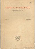 Moravcsik Gyula - Antik tanulmányok IV. kötet 3-4. szám