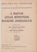 Rácz György dr. (szerk.),Dr. Angyal Pál - A magyar anyagi büntetőjog hatályos jogszabályai