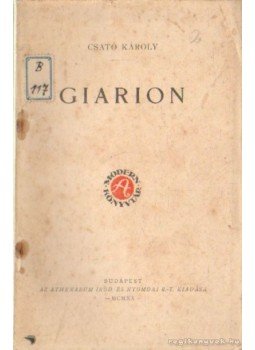 Csató Károly - Giarion Csató Károly - Giarion, Budapest 1920 antikvár könyv