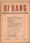 Szécsi András (szerk.) - Uj Hang 1953. április 4. szám